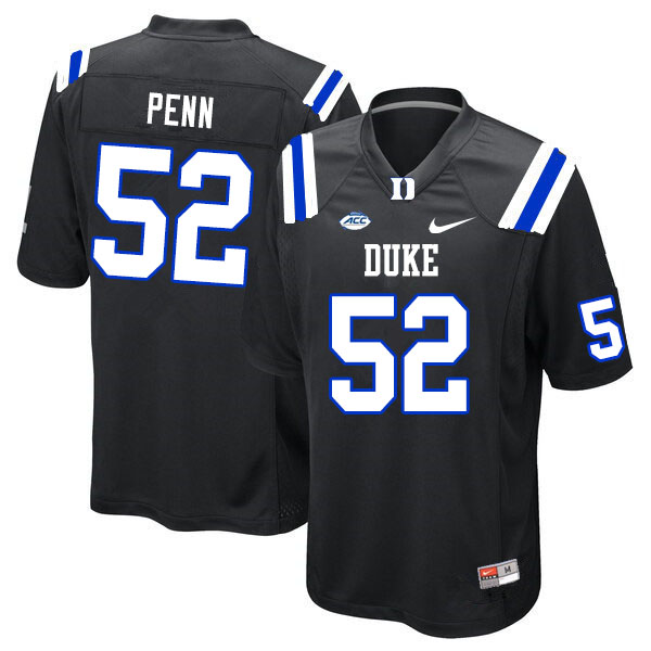 Duke Blue Devils #52 Addison Penn College Football Jerseys Sale-Black